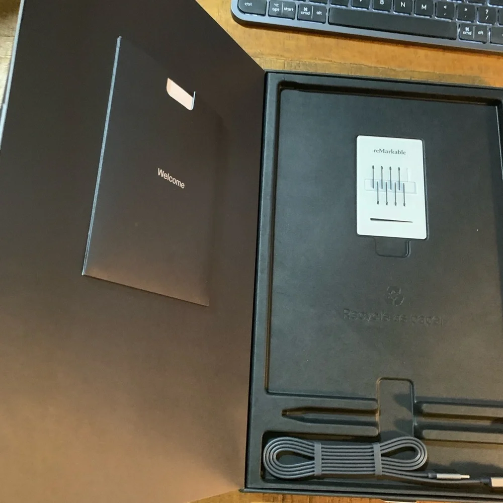 reMarkable 2 - 10.3” Paper Tablet with Marker Plus - Black + brown leather folio